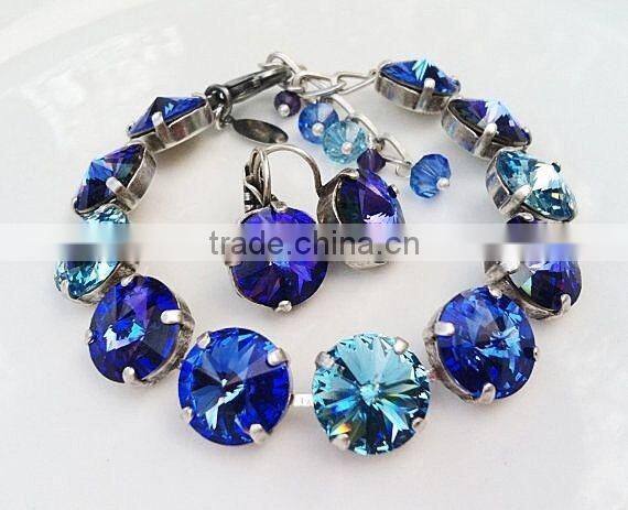 k9 sapphire crystal beaded accessories for necklace jewelry beads,crystal art creation