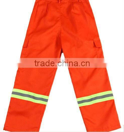 Unisex zipper-front orange reflective clearner uniform