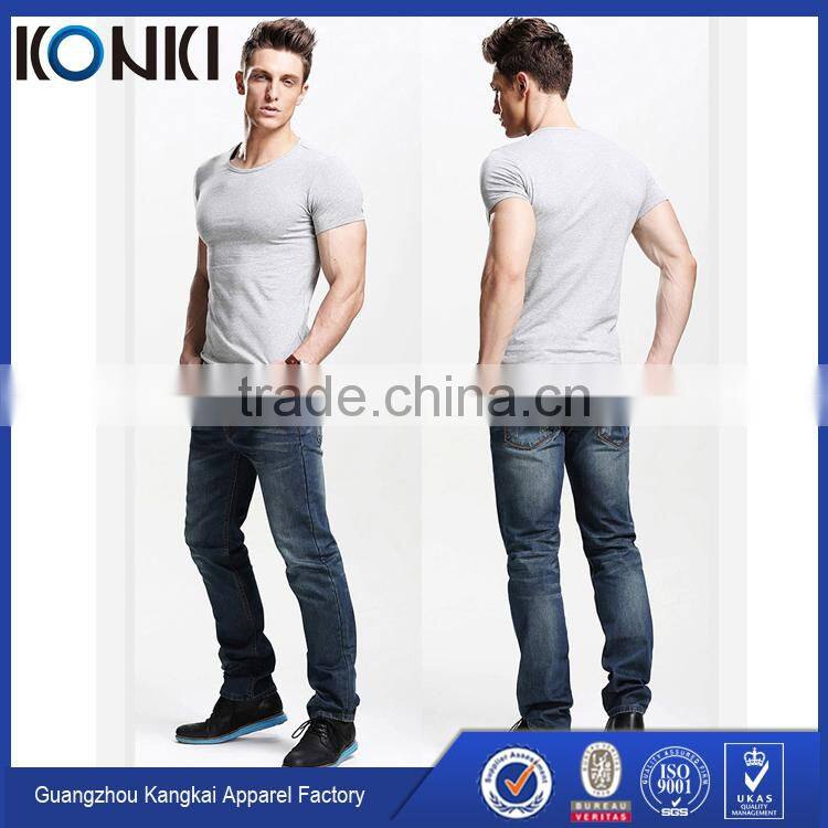 Plain t shirt men black tee white tee custom t shirt for gym