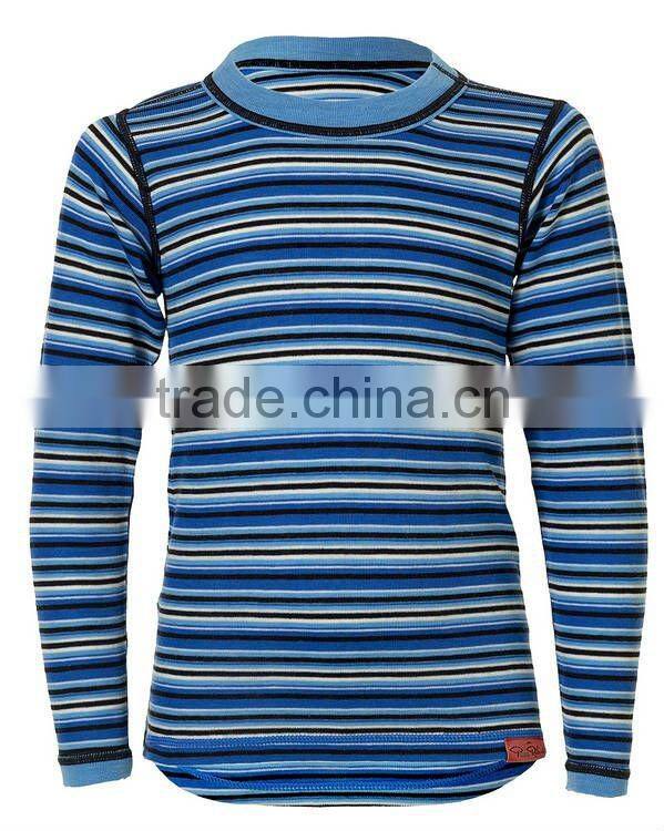 100%merino Kid clothing Thermal underwear top long johns