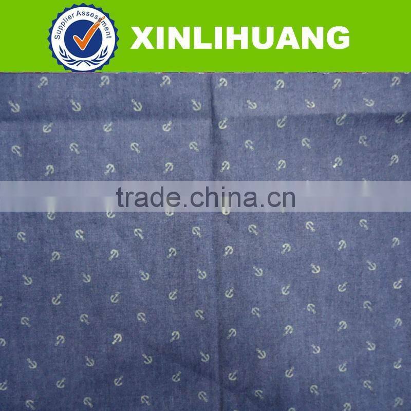 2016SS new arrival printed denim fabric for Europe and USA markets