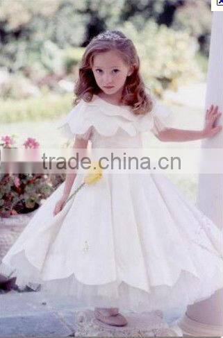 short sleeve long length baby dress new style