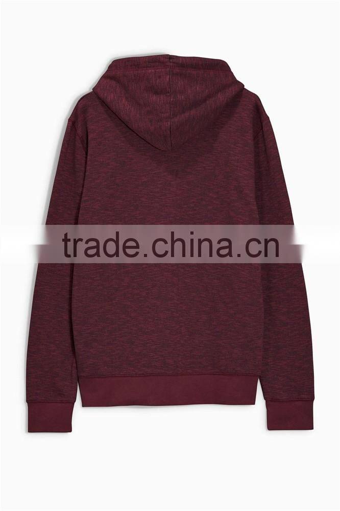 Mens plain slim fit overhead pullover hoodie