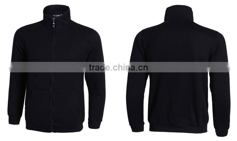 Wholesale high quality Mens stand collar zipper jacket without hood top selling