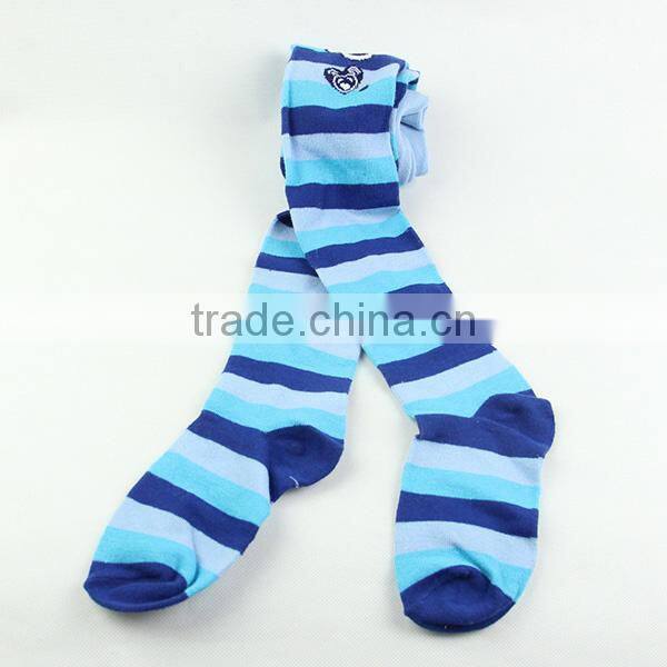 Fashion korea tights pantyhose with blue stripes