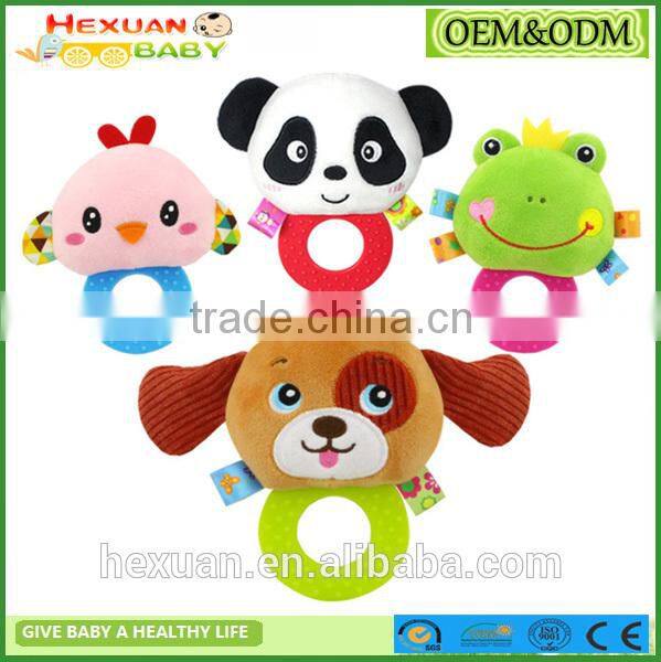 New High Quality Baby Wrist Rattle Toy Plush Hand Bell Ring For Infant