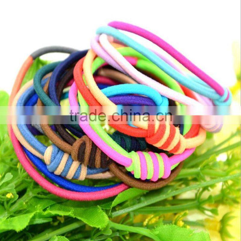 The New Double Knotted hair band, Children elastic hair ties