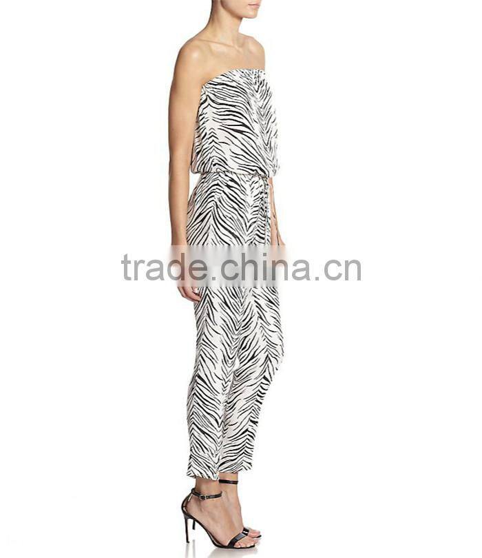 high end leopard print plus size women jumpsuits 2015