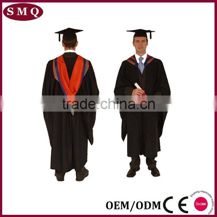 Hot sale academic regalia graduation cap and gown