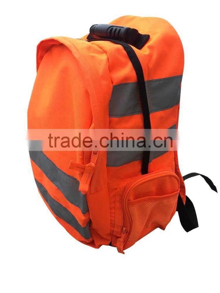 Wholesale cheap mens safety high visibility work bag reflective backpack