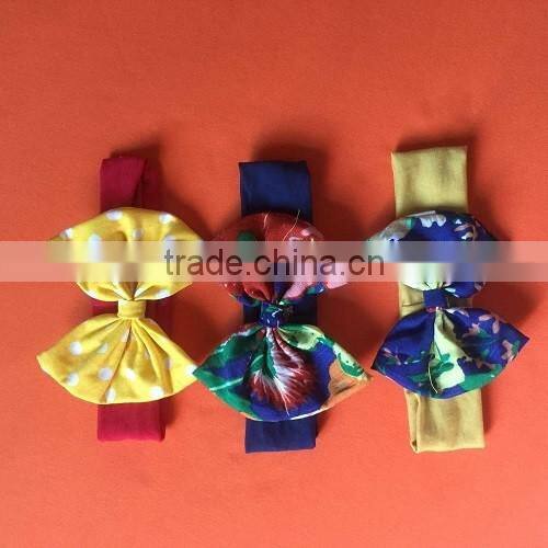 winter girl flowers hairbands cotton ruffle new craft kids headband hot sale wholesale knot hairwear