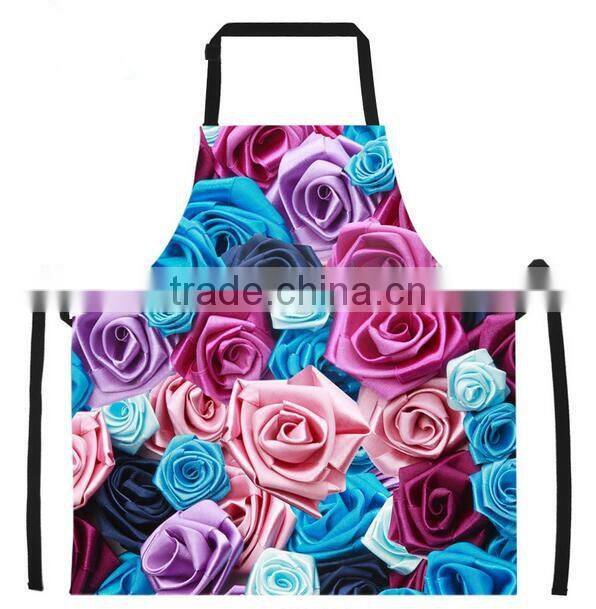 Unisex cheap purple bib aprons kitchen adult bib aprons