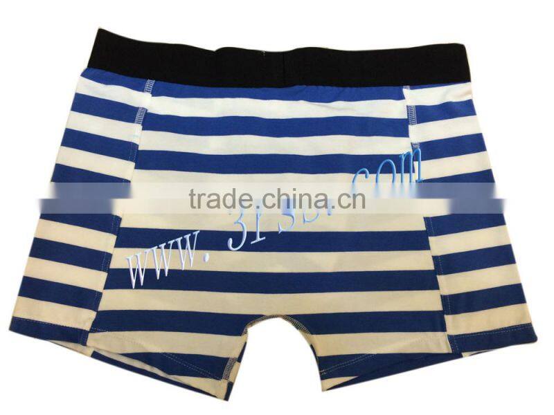 fashion combed cotton/Spandex men boxer underwear