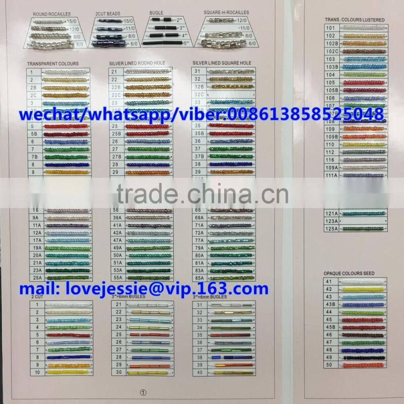 YY-B01B cording cord glass beads roll embroidery bead round bead 2cut bead