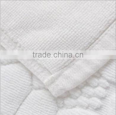 100% cotton jacqaurd hotel bath mat