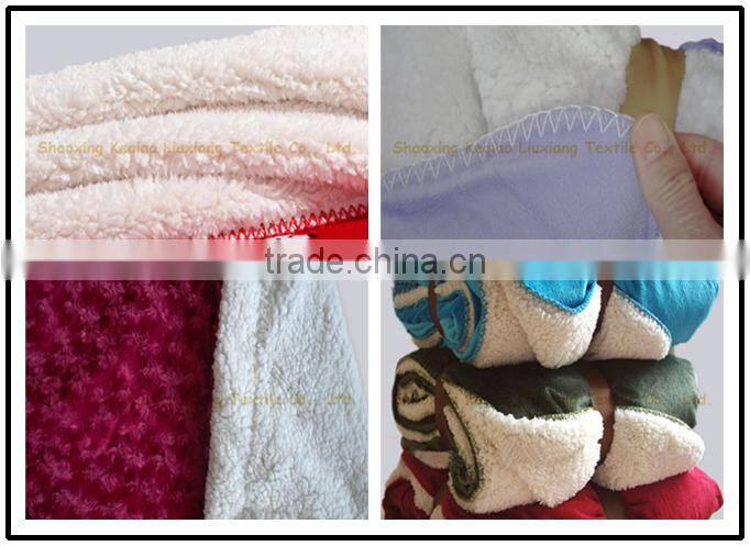 Cartoon Style Sherpa Fleece blanket, baby cruddle blanket
