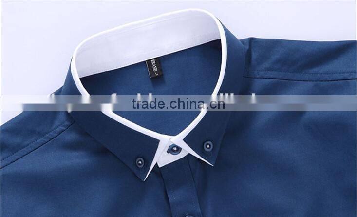 2017 Latest Fashion Mens Short Sleeve Formal Slim Fit Shirts Designer Casual Shirts New Style For Men