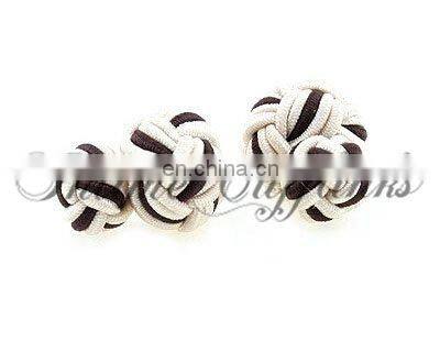 silk knot cufflinks