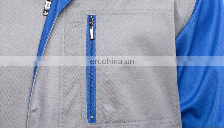 Customized Spring/Autumn Cotton Lapel Work Clothing Labor Uniform with Full Sleeve for Man