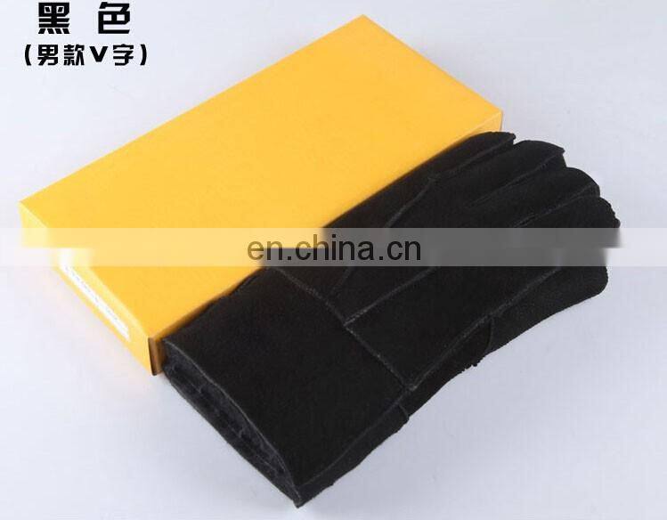 Factory wholesale 100% real sheepskin fur gloves