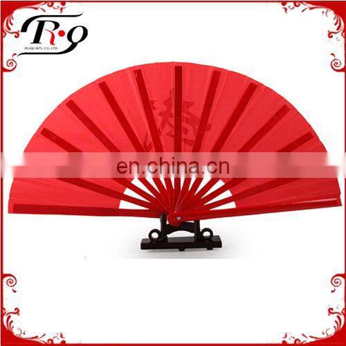 red chinese Wushu kungfu fans