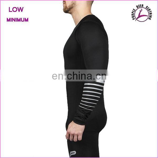 Mens underwear sport t shirt extended long sleeve t shirt