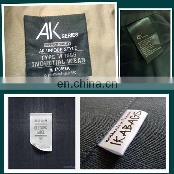 customized type high quality loop fold soft care label printer