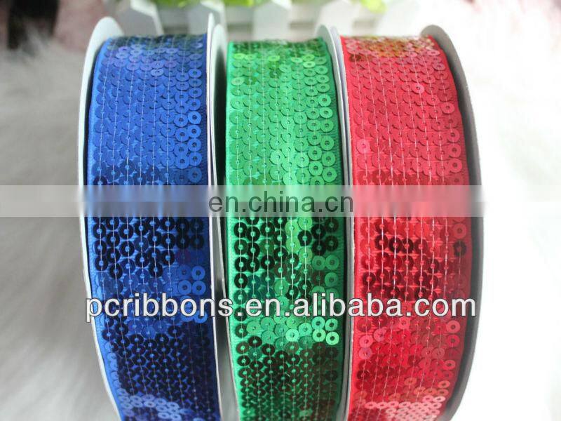 Colorful sequin ribbon