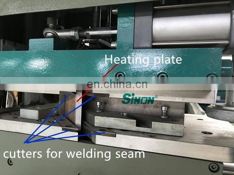 Double Head Seamless PVC Window Corner Soldering Machine for Colored PVC