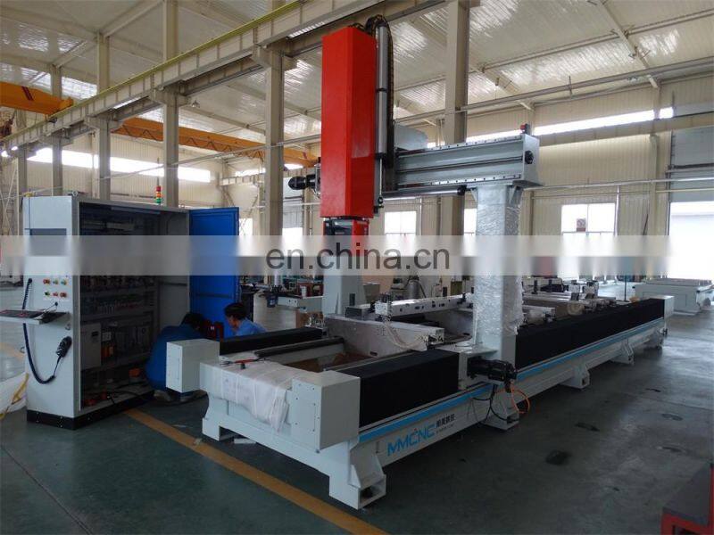 Aluminum profile Plastic steel groove milling processing working center machine five axis