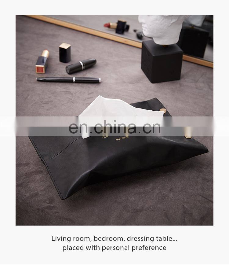 Faux leather napkin holder tissue holder tissue box