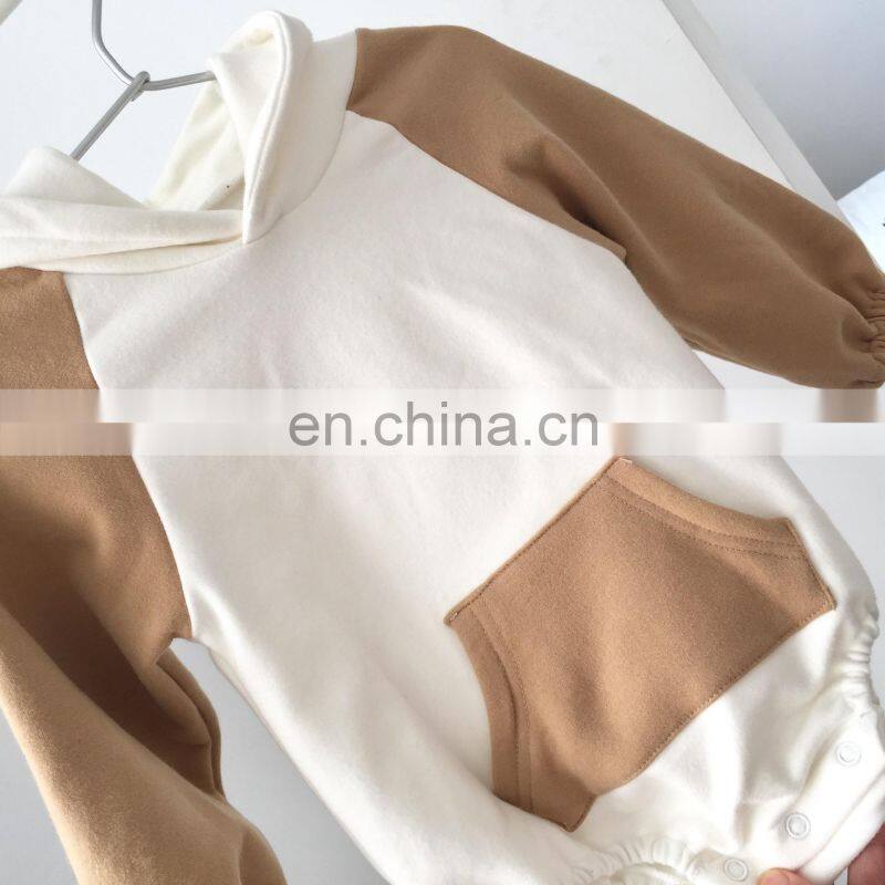 Infants & Toddler Fashion Cotton Clothes Fleece Fabric Baby Girls Boys Hopdie Romper