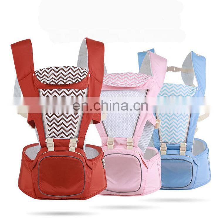 3 in 1 nontoxic soft  cotton baby carrier backpack with hip seat baby infant sling
