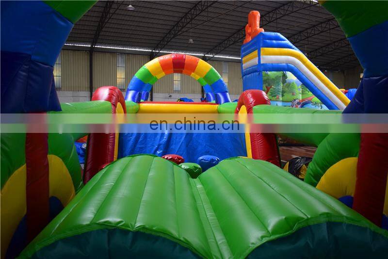 Kids outdoor kids obstacle inflatable course equipment for sale
