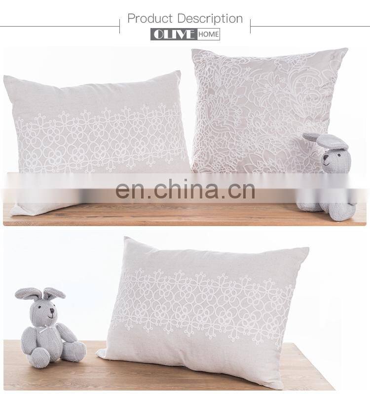 Cheap wholesale 100% polyester fabric cushion cover decorative macrame pillow with foam