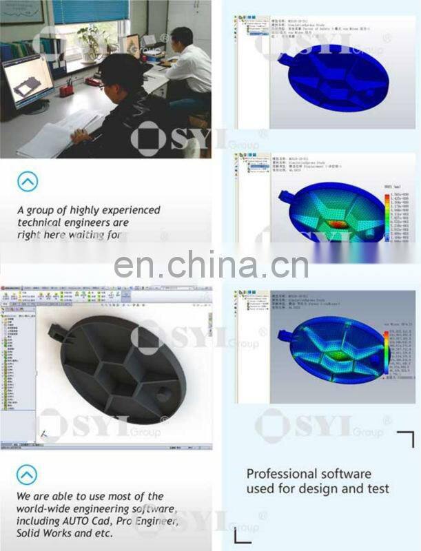 Round Manhole cover with octagonal frame