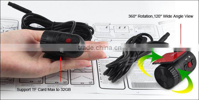 Erisin ES456 Car DVR Camera Video Recorder Touch Operation