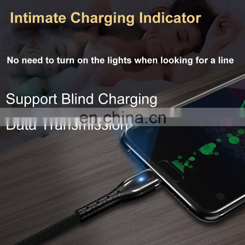 Promotional Gift USB Charge Phone Cable 3.5A Fast Charging Data Cable with Smart Indicator