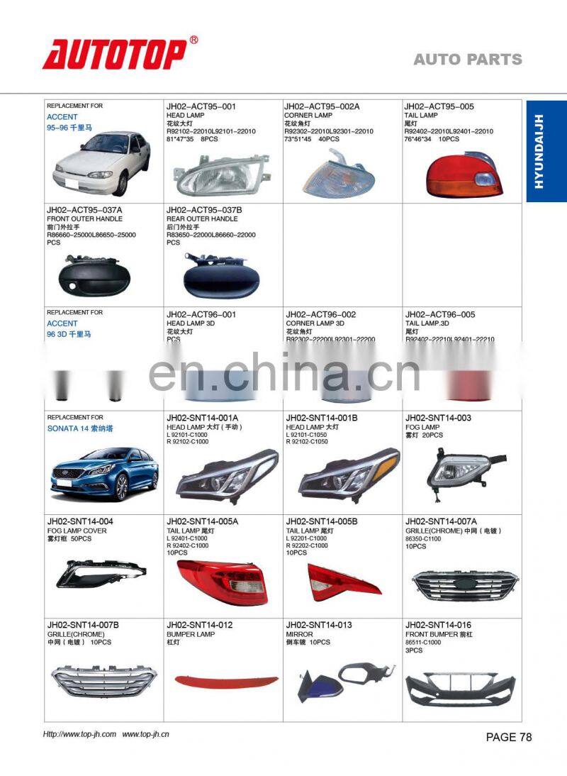 CARVAL/JH/AUTOTOP AUTO PARTS FOR HYUNDA SONATA 2014 /2013