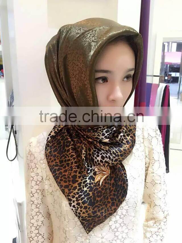 S135 new style silk muslem square scarf