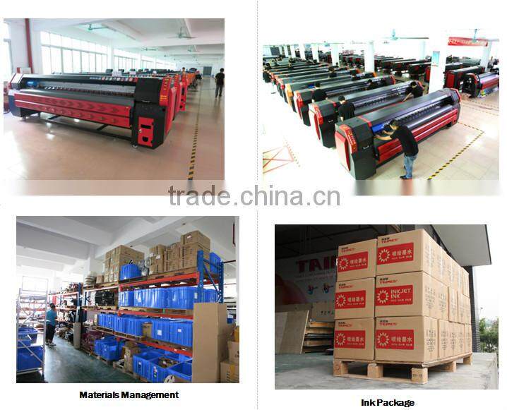 3.2m Taimes T8UV printer with Konica KM 1024-14pl printheads for PVC soft film