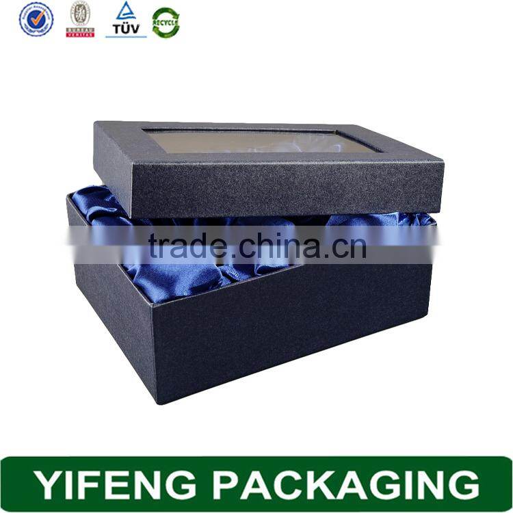 2015 Yifeng factory cardboard box with transparent lid