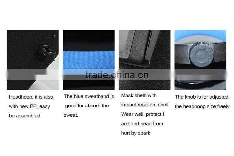 taiwan type full face protect welding mask with black glass made in china WM044