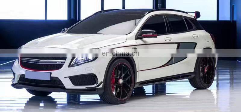 Carbon Fiber Car Canard Bumper Fins for CLA45 AMG 14-17