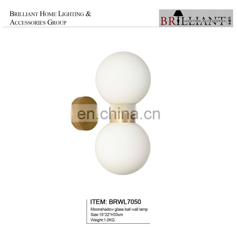 America Iron street light oriental lamp the room glass ball copper wall lamp