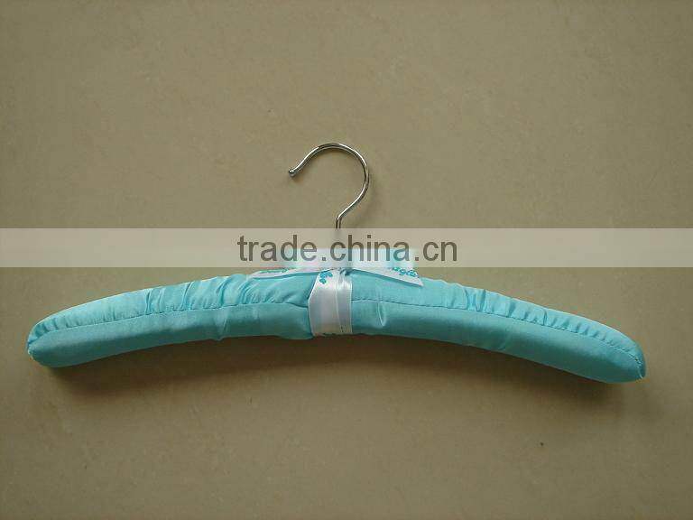 LP80 white satin clothes hangers