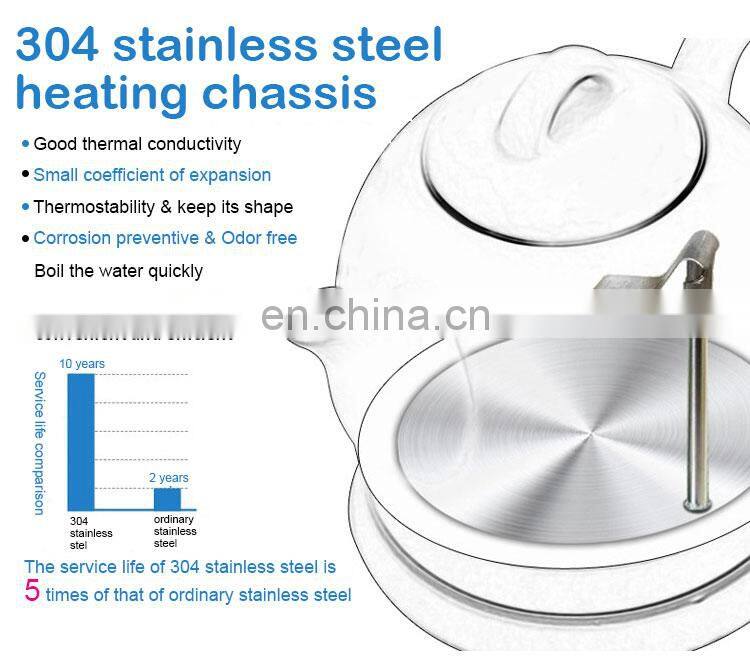 Rose veins 1.5L ceramic electrical tea kettle