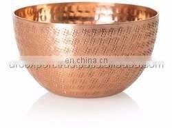 copper plated candle jar with lid