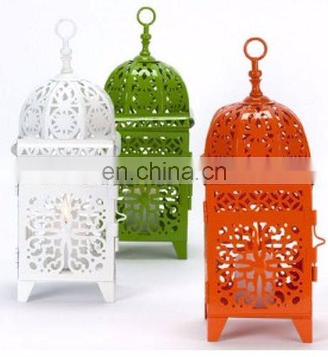 zinc plated rounded hanging lanterns