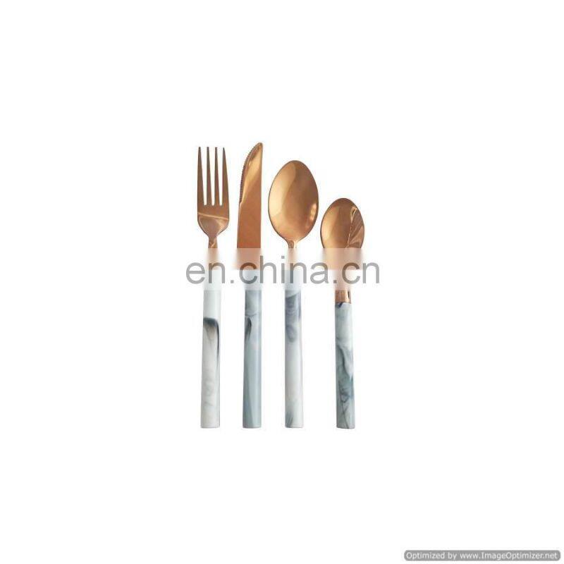 black & gold cutlery